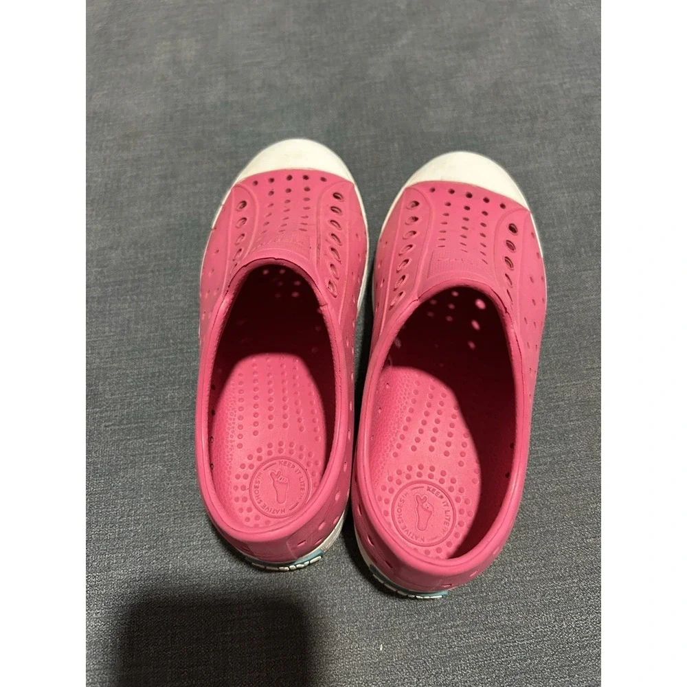 Native Jefferson Pink Girls Size C 13 Childrens Kids Shoes- Vegan Lightweight